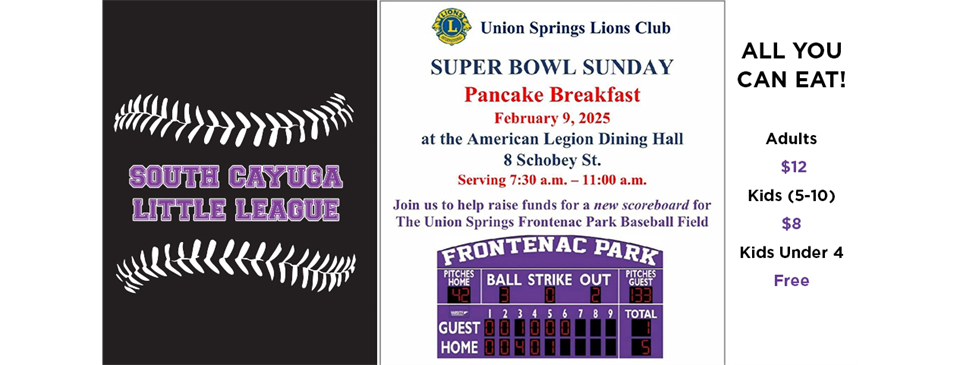 Pancake Breakfast Sunday 2/9!